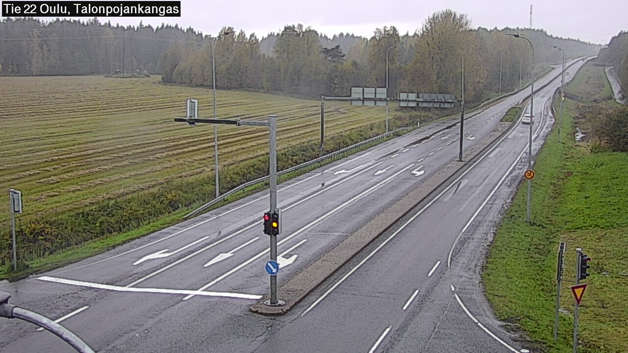 Weather Camera Image Road 22 Oulu Heikkilänkangas, Oulu, Pohjois-Pohjanmaa