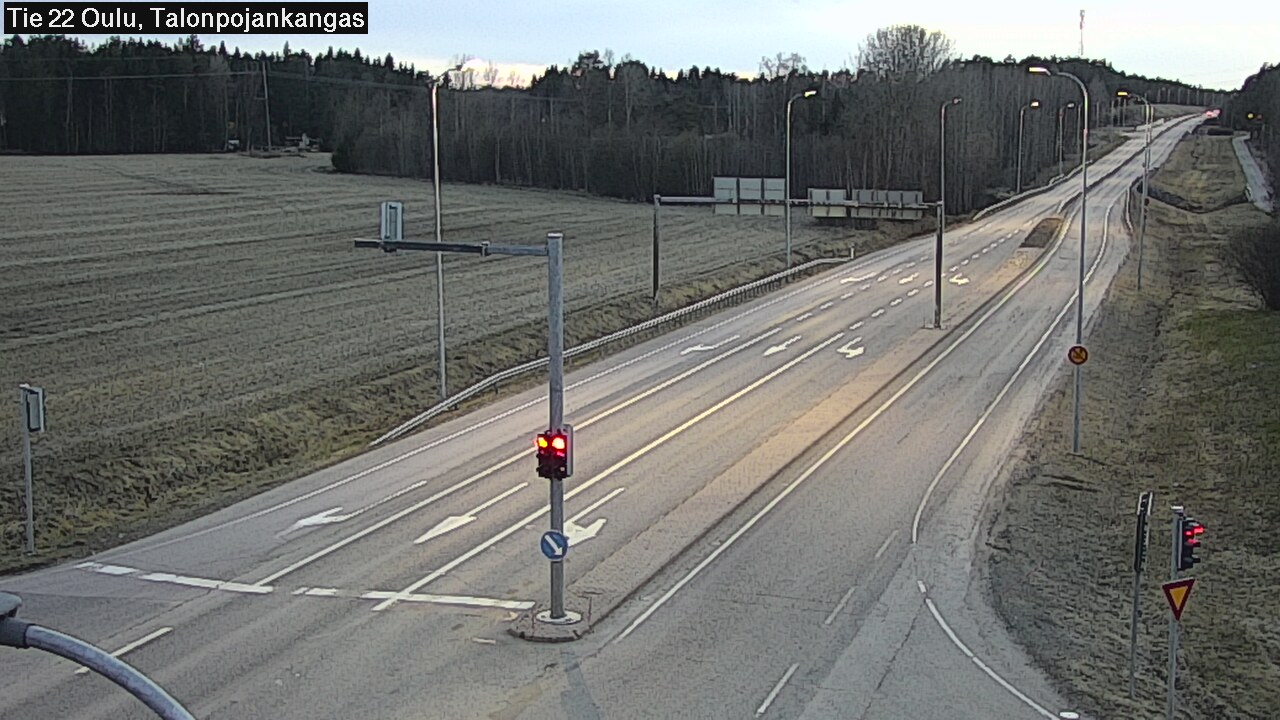 Weather Camera Image Väg 22 Oulu Heikkilänkangas, Oulu, Pohjois-Pohjanmaa