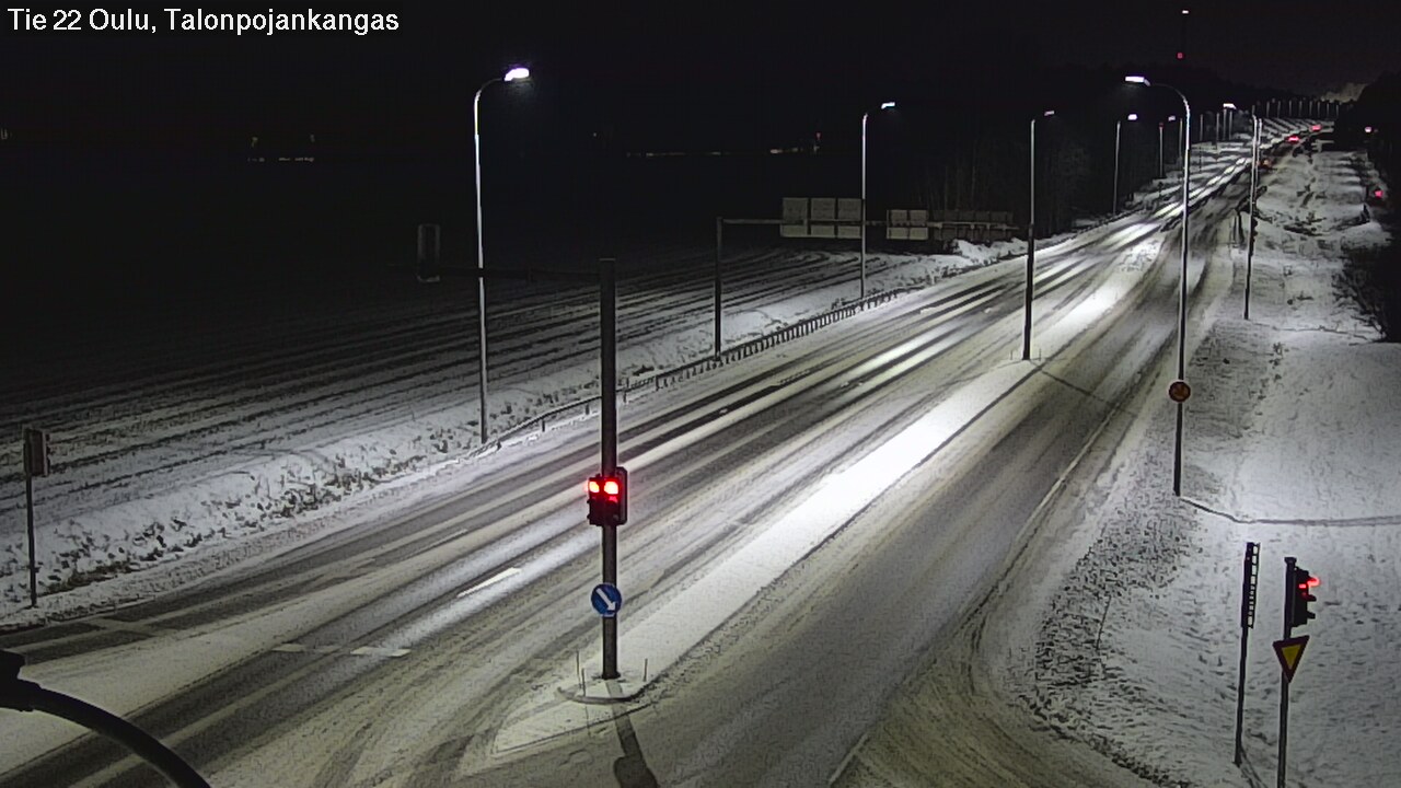 Weather Camera Image Road 22 Oulu Heikkilänkangas, Oulu, Pohjois-Pohjanmaa