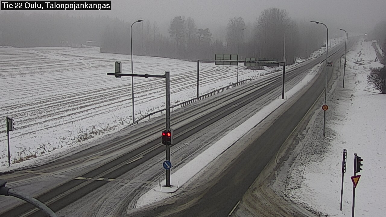 Weather Camera Image Väg 22 Oulu Heikkilänkangas, Oulu, Pohjois-Pohjanmaa