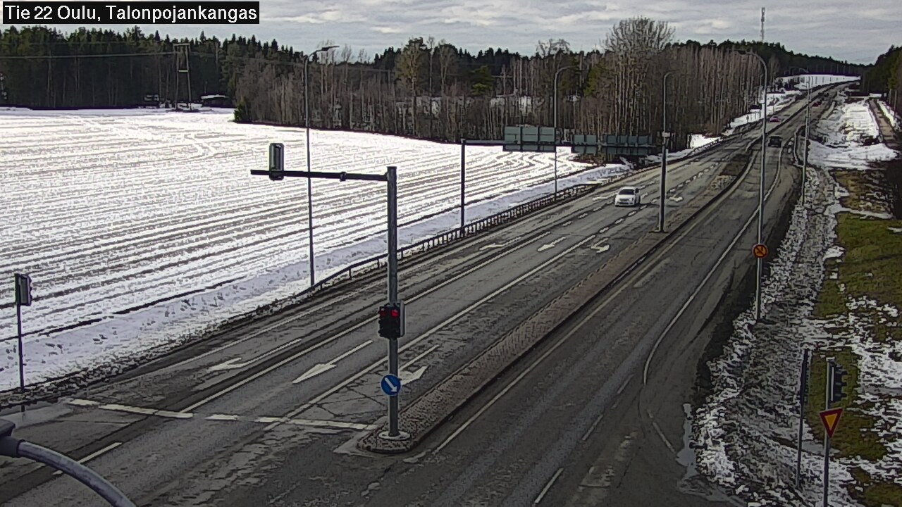 Weather Camera Image Road 22 Oulu Heikkilänkangas, Oulu, Pohjois-Pohjanmaa