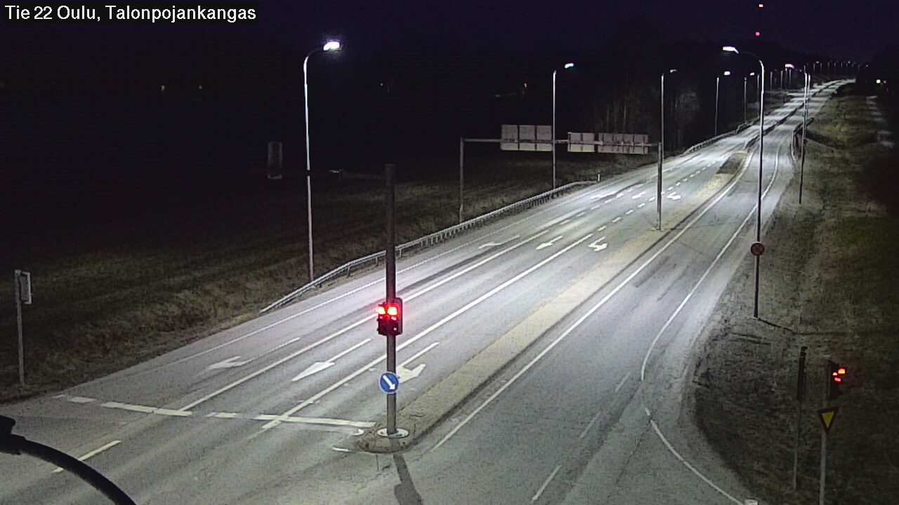 Weather Camera Image Road 22 Oulu Heikkilänkangas, Oulu, Pohjois-Pohjanmaa
