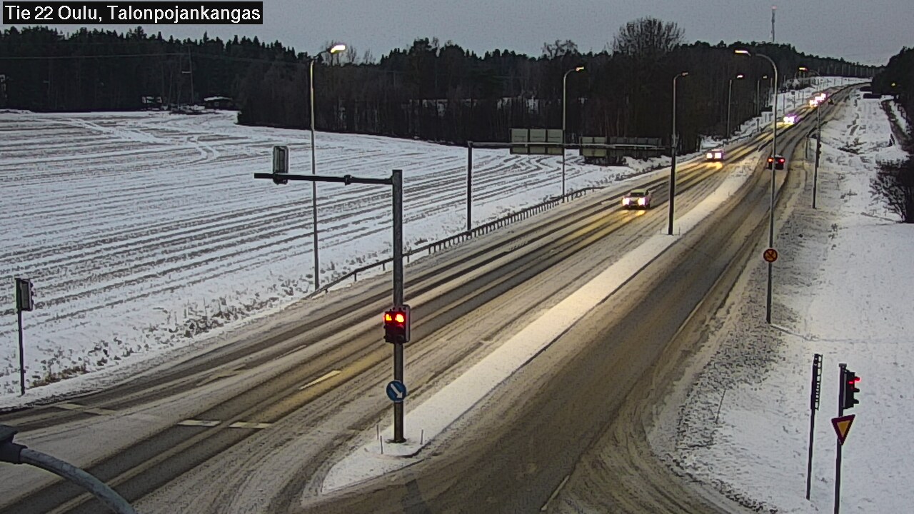 Weather Camera Image Road 22 Oulu Heikkilänkangas, Oulu, Pohjois-Pohjanmaa