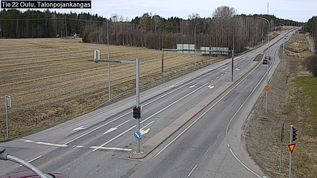 Weather Camera Image Väg 22 Oulu Heikkilänkangas, Oulu, Pohjois-Pohjanmaa