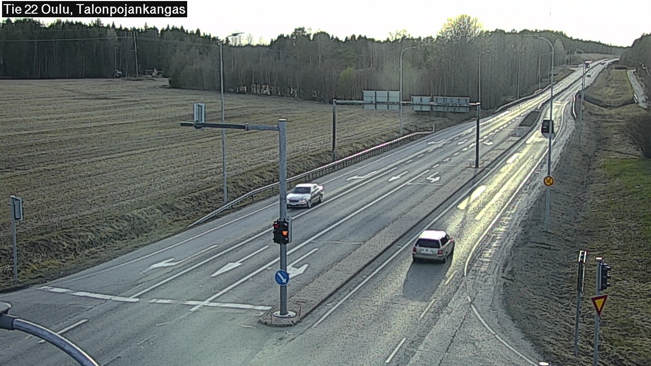 Weather Camera Image Väg 22 Oulu Heikkilänkangas, Oulu, Pohjois-Pohjanmaa
