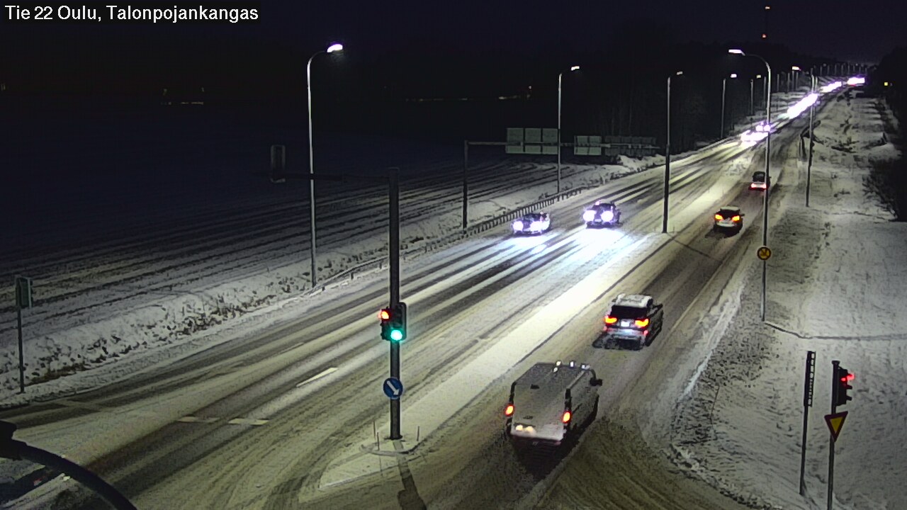 Weather Camera Image Road 22 Oulu Heikkilänkangas, Oulu, Pohjois-Pohjanmaa