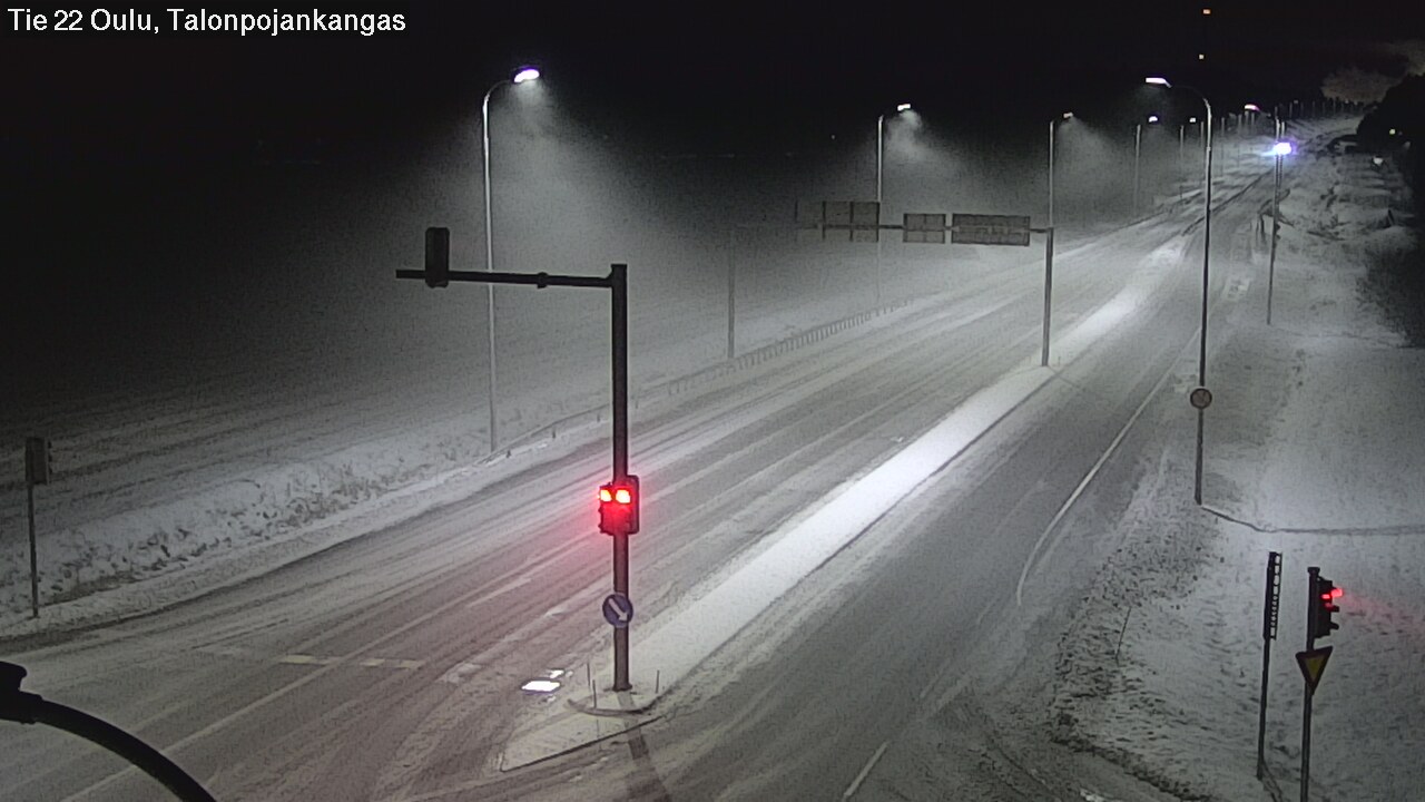 Weather Camera Image Väg 22 Oulu Heikkilänkangas, Oulu, Pohjois-Pohjanmaa