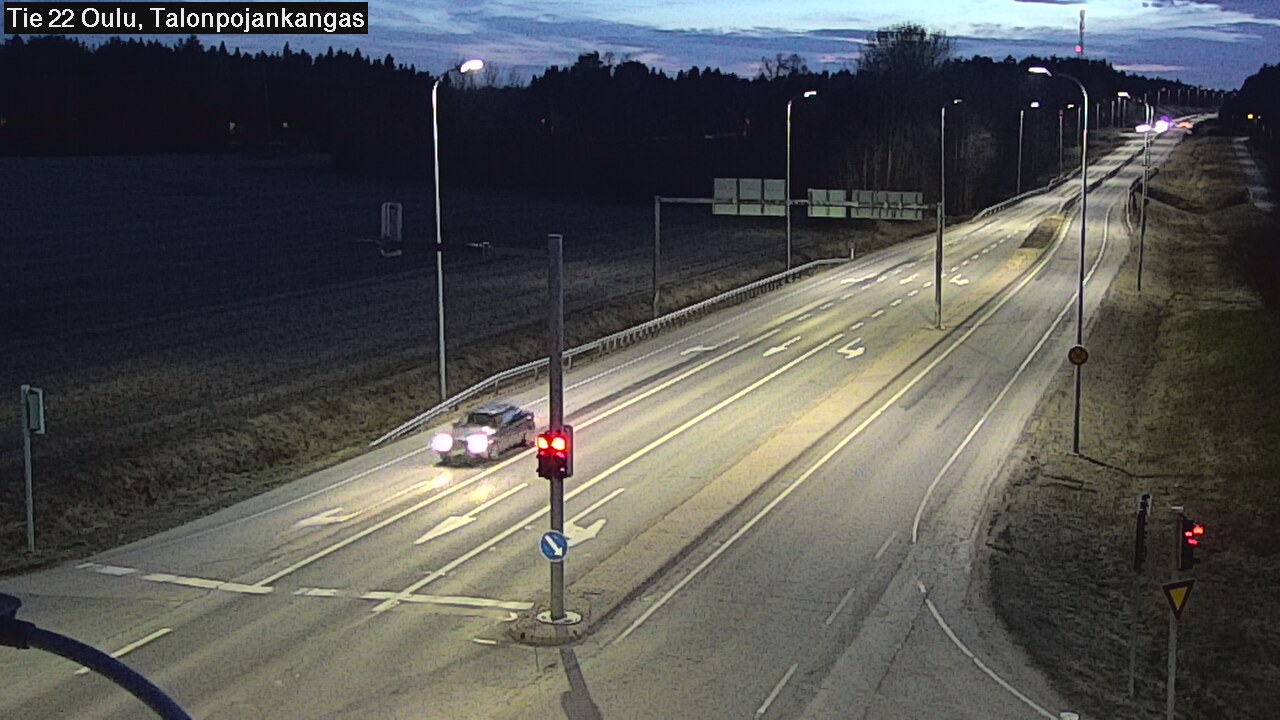 Weather Camera Image Väg 22 Oulu Heikkilänkangas, Oulu, Pohjois-Pohjanmaa