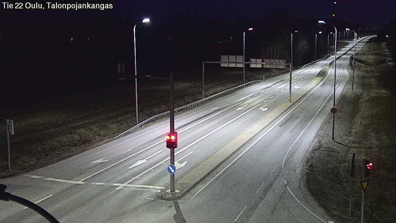 Weather Camera Image Väg 22 Oulu Heikkilänkangas, Oulu, Pohjois-Pohjanmaa