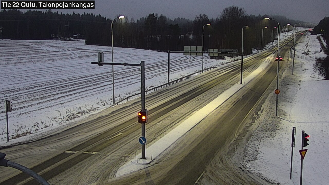 Weather Camera Image Väg 22 Oulu Heikkilänkangas, Oulu, Pohjois-Pohjanmaa