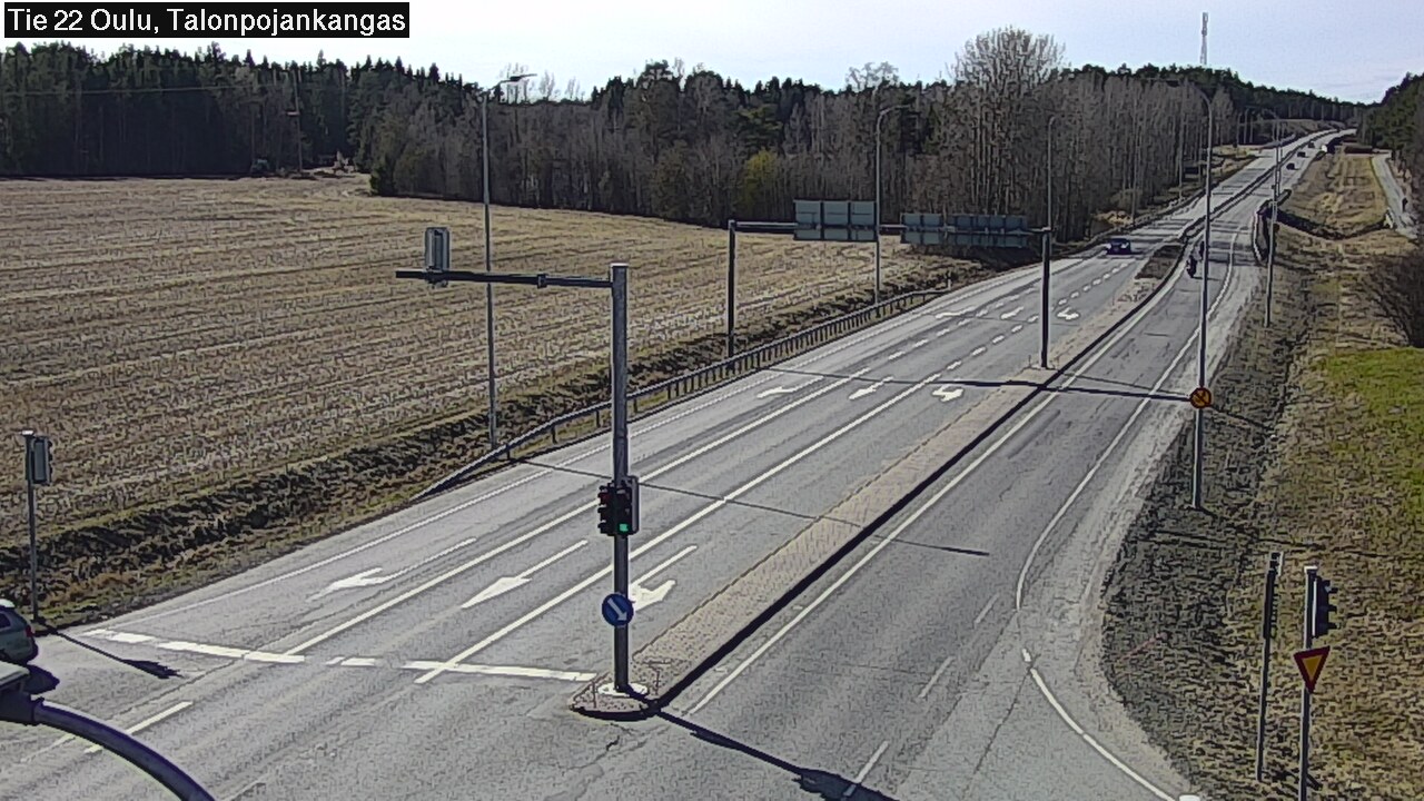 Weather Camera Image Väg 22 Oulu Heikkilänkangas, Oulu, Pohjois-Pohjanmaa