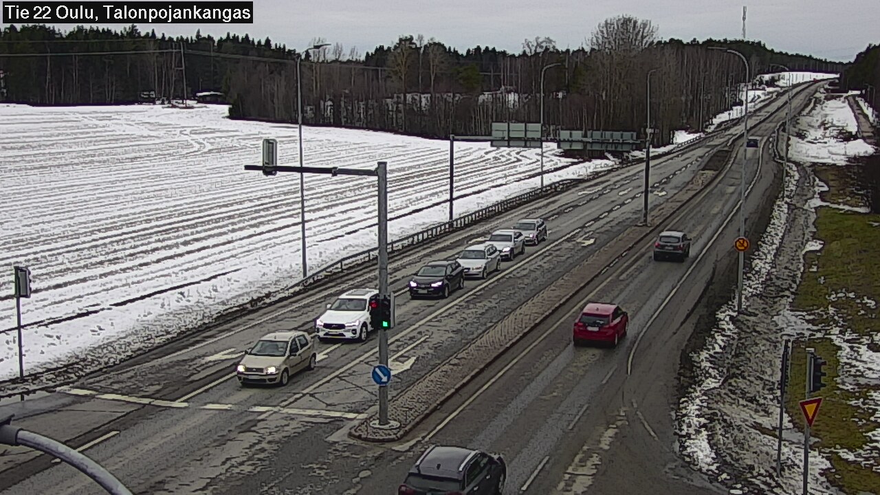Weather Camera Image Road 22 Oulu Heikkilänkangas, Oulu, Pohjois-Pohjanmaa