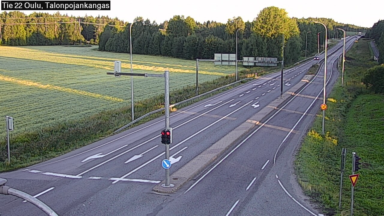 Weather Camera Image Road 22 Oulu Heikkilänkangas, Oulu, Pohjois-Pohjanmaa