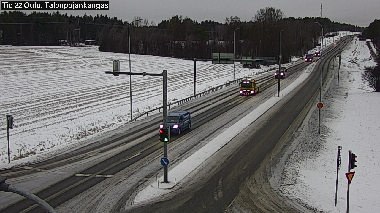 Weather Camera Image Road 22 Oulu Heikkilänkangas, Oulu, Pohjois-Pohjanmaa