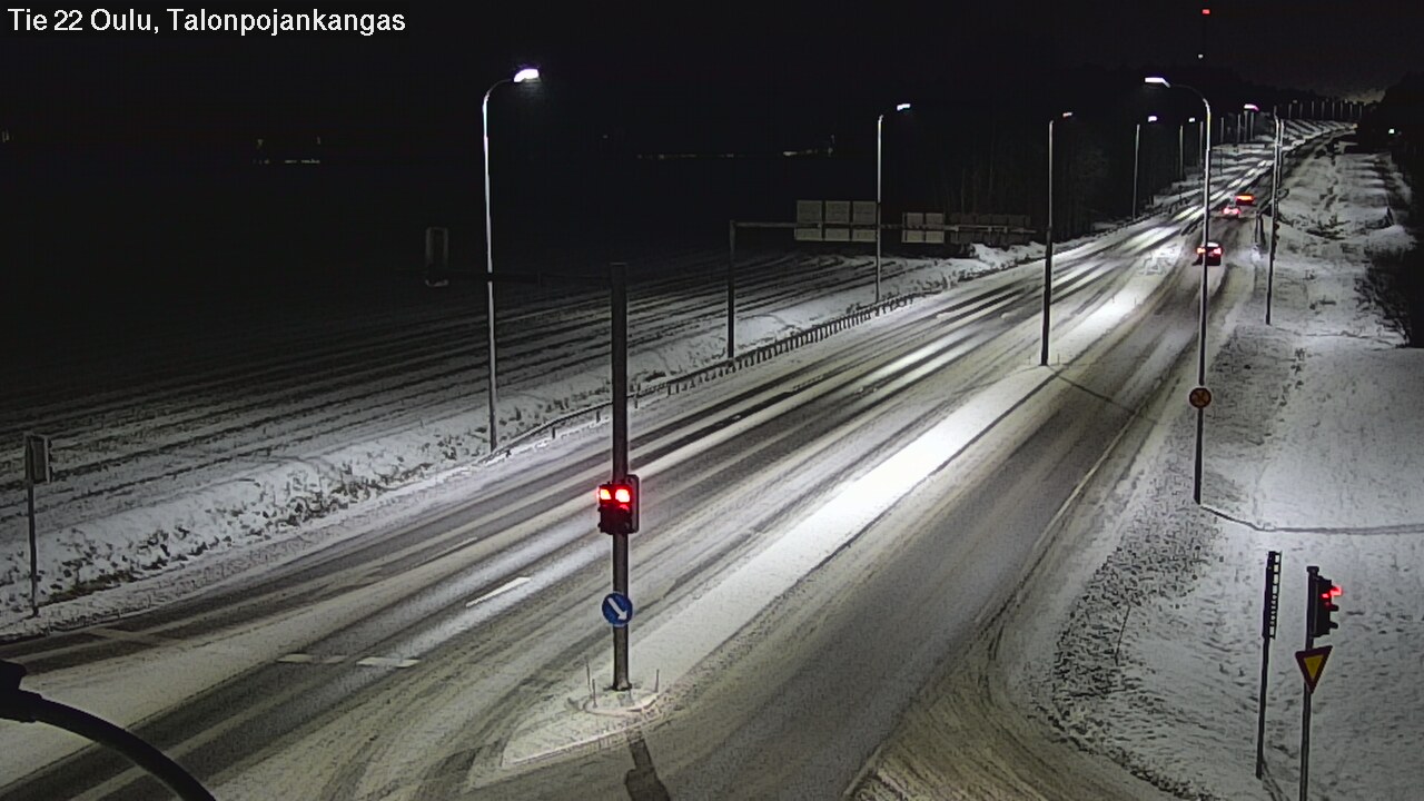 Weather Camera Image Road 22 Oulu Heikkilänkangas, Oulu, Pohjois-Pohjanmaa
