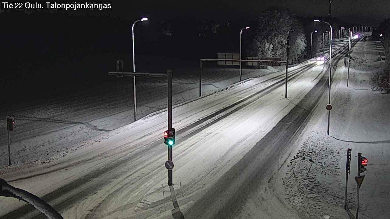 Weather Camera Image Väg 22 Oulu Heikkilänkangas, Oulu, Pohjois-Pohjanmaa