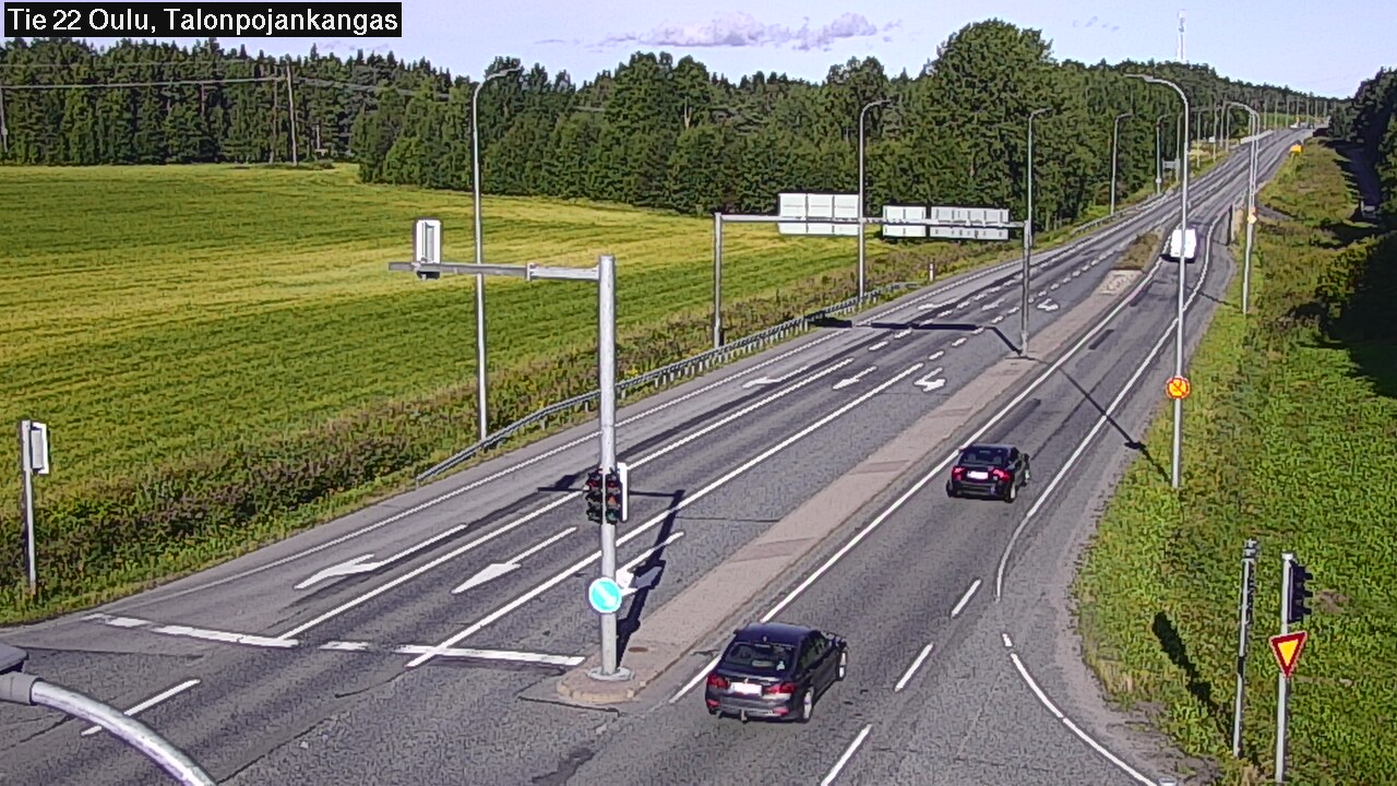 Weather Camera Image Road 22 Oulu Heikkilänkangas, Oulu, Pohjois-Pohjanmaa