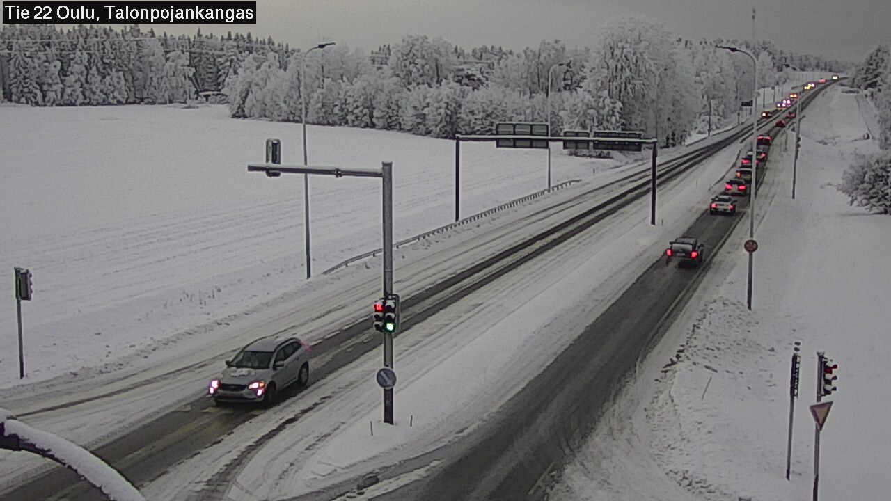 Weather Camera Image Väg 22 Oulu Heikkilänkangas, Oulu, Pohjois-Pohjanmaa