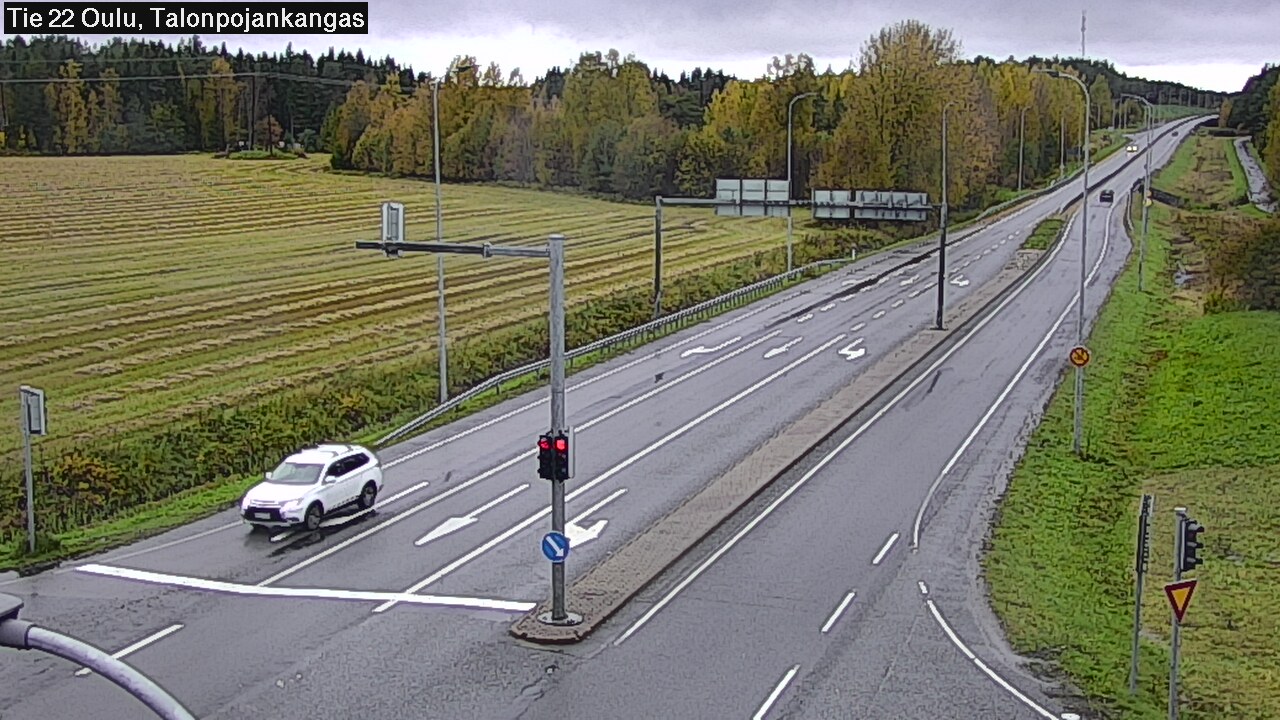 Weather Camera Image Road 22 Oulu Heikkilänkangas, Oulu, Pohjois-Pohjanmaa