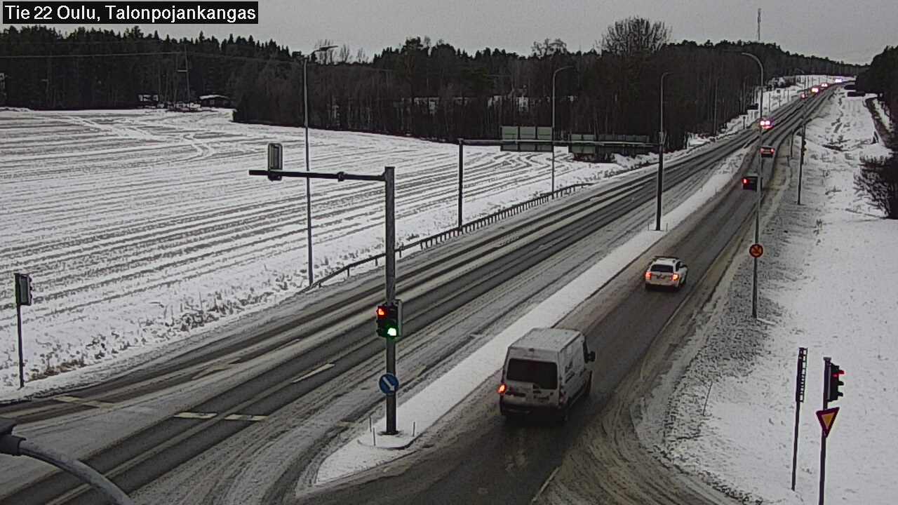 Weather Camera Image Road 22 Oulu Heikkilänkangas, Oulu, Pohjois-Pohjanmaa