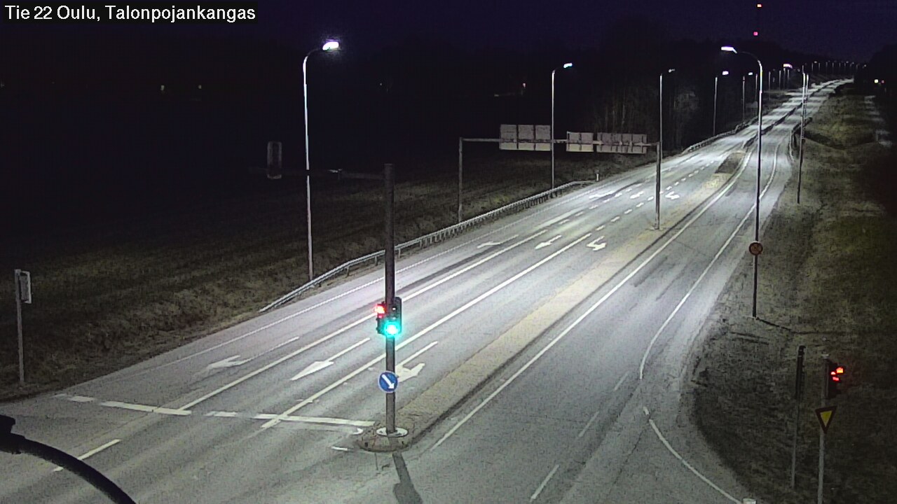 Weather Camera Image Väg 22 Oulu Heikkilänkangas, Oulu, Pohjois-Pohjanmaa