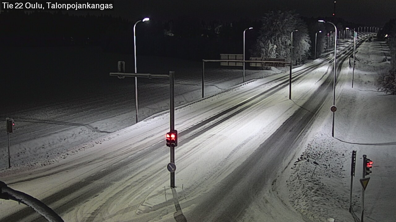 Weather Camera Image Väg 22 Oulu Heikkilänkangas, Oulu, Pohjois-Pohjanmaa