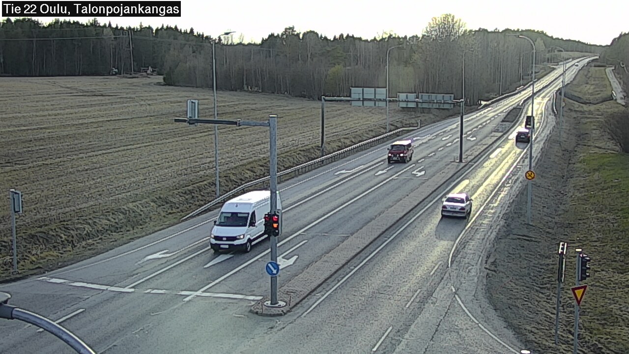 Weather Camera Image Väg 22 Oulu Heikkilänkangas, Oulu, Pohjois-Pohjanmaa