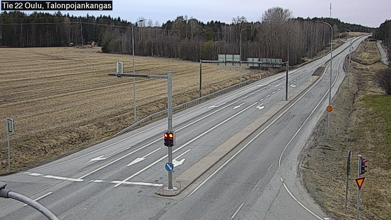 Weather Camera Image Väg 22 Oulu Heikkilänkangas, Oulu, Pohjois-Pohjanmaa