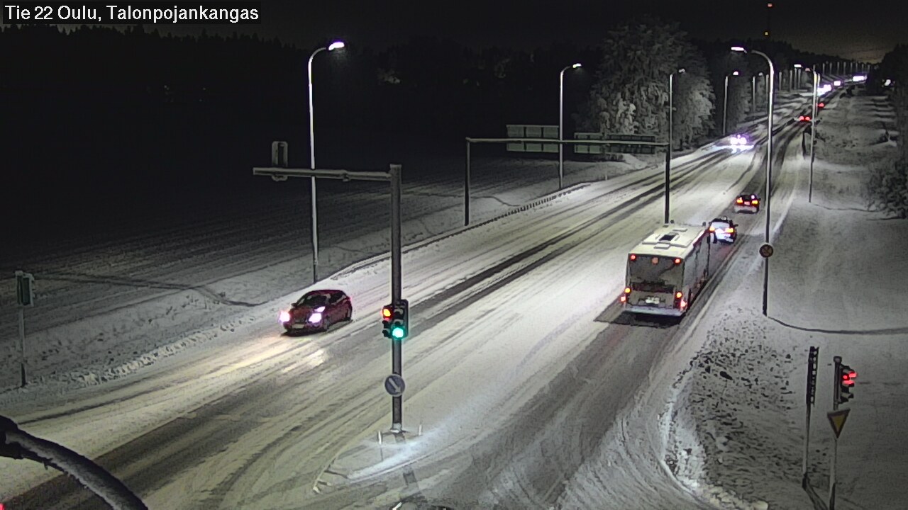 Weather Camera Image Väg 22 Oulu Heikkilänkangas, Oulu, Pohjois-Pohjanmaa