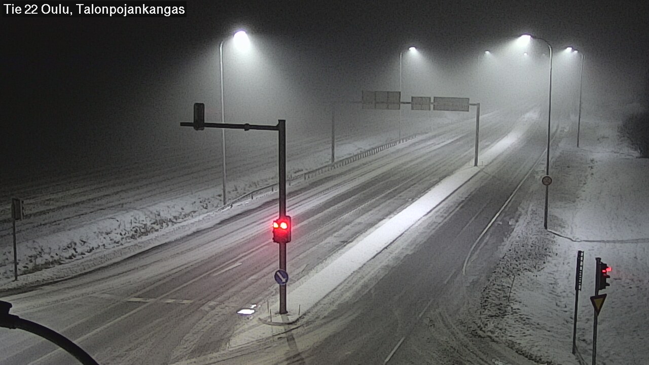 Weather Camera Image Väg 22 Oulu Heikkilänkangas, Oulu, Pohjois-Pohjanmaa