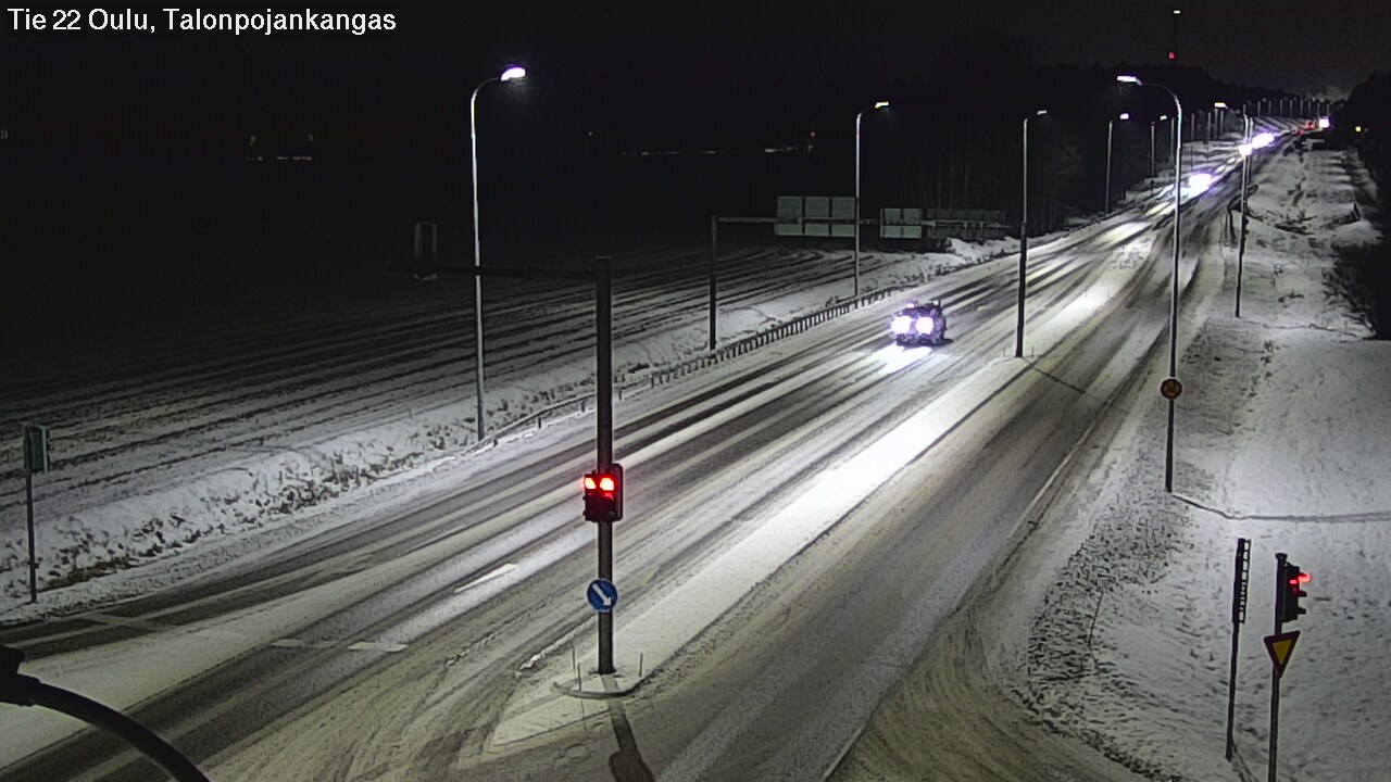 Weather Camera Image Road 22 Oulu Heikkilänkangas, Oulu, Pohjois-Pohjanmaa