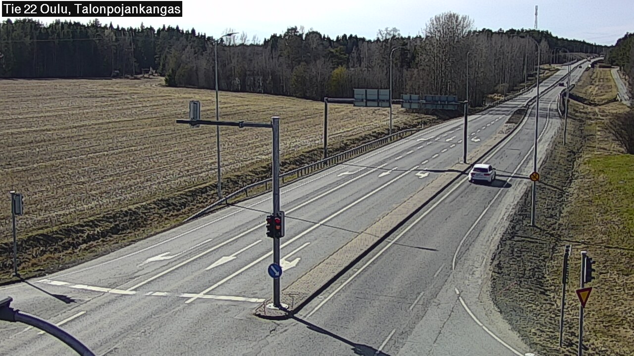 Weather Camera Image Väg 22 Oulu Heikkilänkangas, Oulu, Pohjois-Pohjanmaa