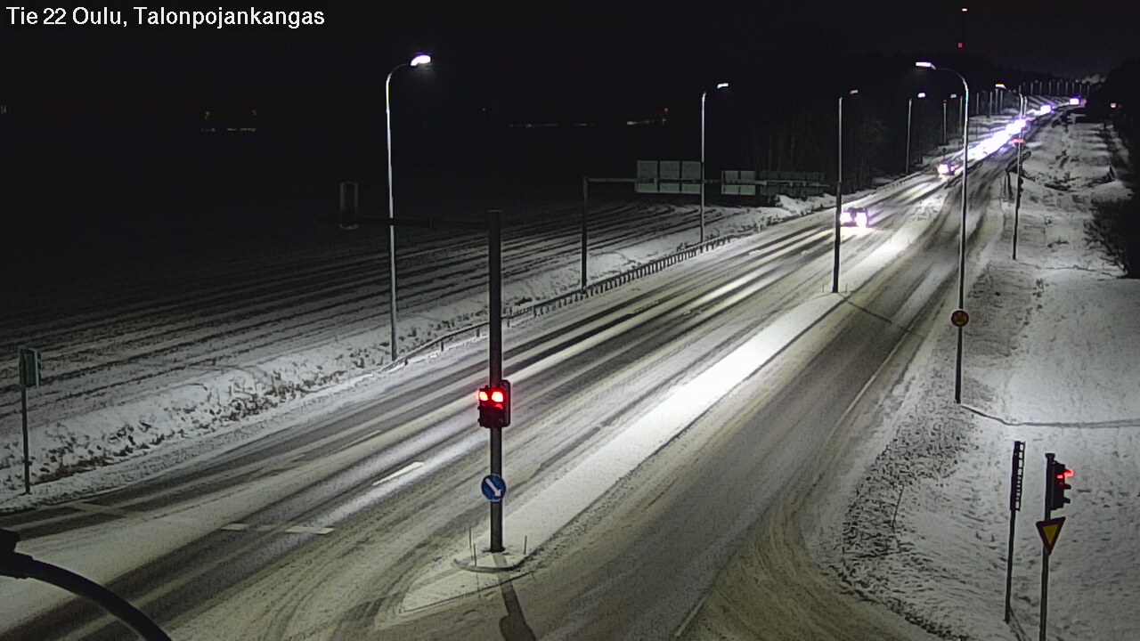 Weather Camera Image Road 22 Oulu Heikkilänkangas, Oulu, Pohjois-Pohjanmaa