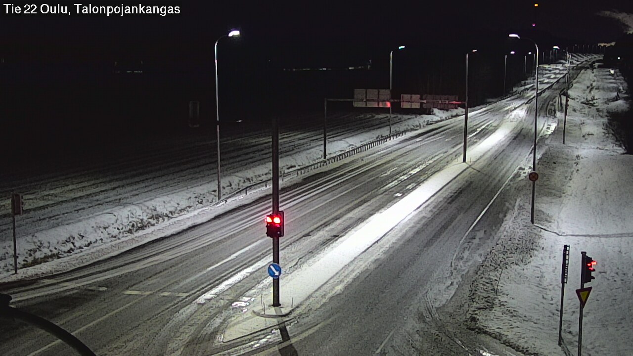 Weather Camera Image Väg 22 Oulu Heikkilänkangas, Oulu, Pohjois-Pohjanmaa