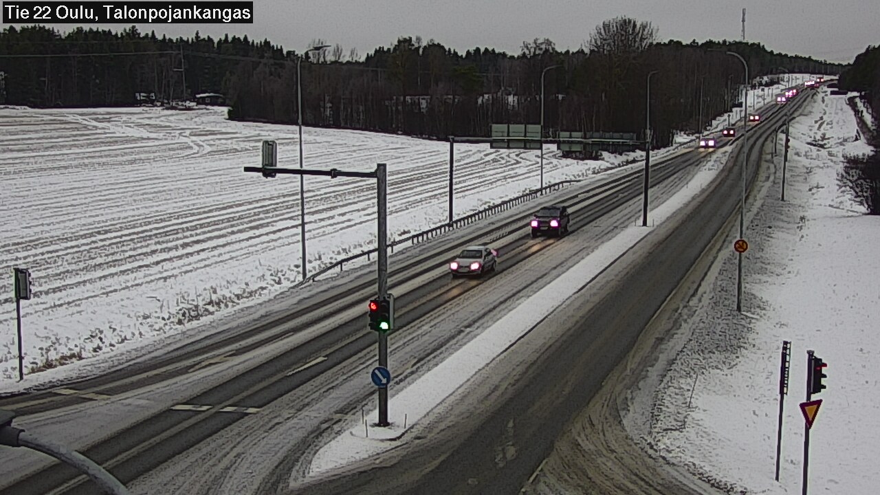 Weather Camera Image Road 22 Oulu Heikkilänkangas, Oulu, Pohjois-Pohjanmaa