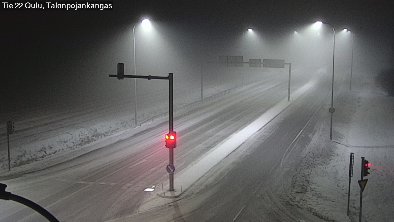 Weather Camera Image Väg 22 Oulu Heikkilänkangas, Oulu, Pohjois-Pohjanmaa