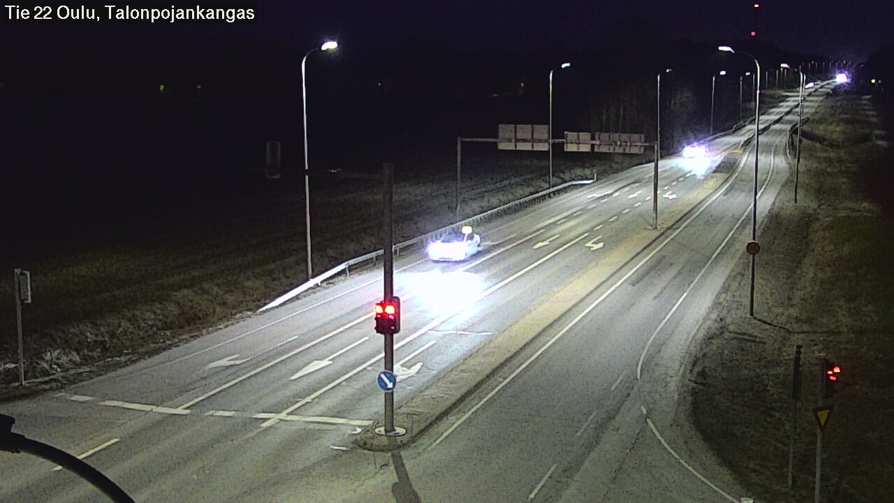 Weather Camera Image Väg 22 Oulu Heikkilänkangas, Oulu, Pohjois-Pohjanmaa