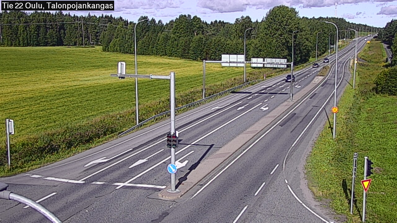 Weather Camera Image Väg 22 Oulu Heikkilänkangas, Oulu, Pohjois-Pohjanmaa