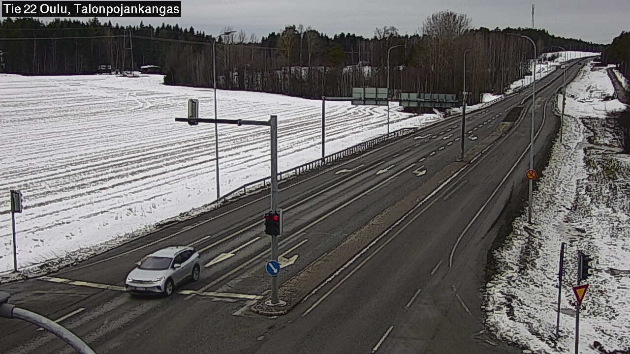 Weather Camera Image Road 22 Oulu Heikkilänkangas, Oulu, Pohjois-Pohjanmaa