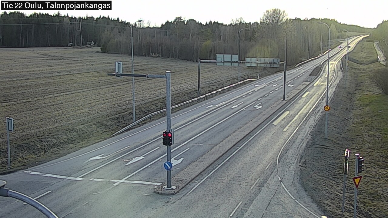Weather Camera Image Väg 22 Oulu Heikkilänkangas, Oulu, Pohjois-Pohjanmaa