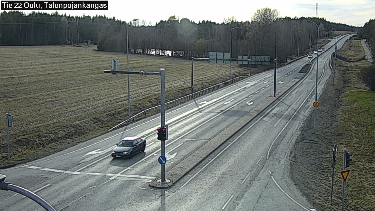 Weather Camera Image Väg 22 Oulu Heikkilänkangas, Oulu, Pohjois-Pohjanmaa