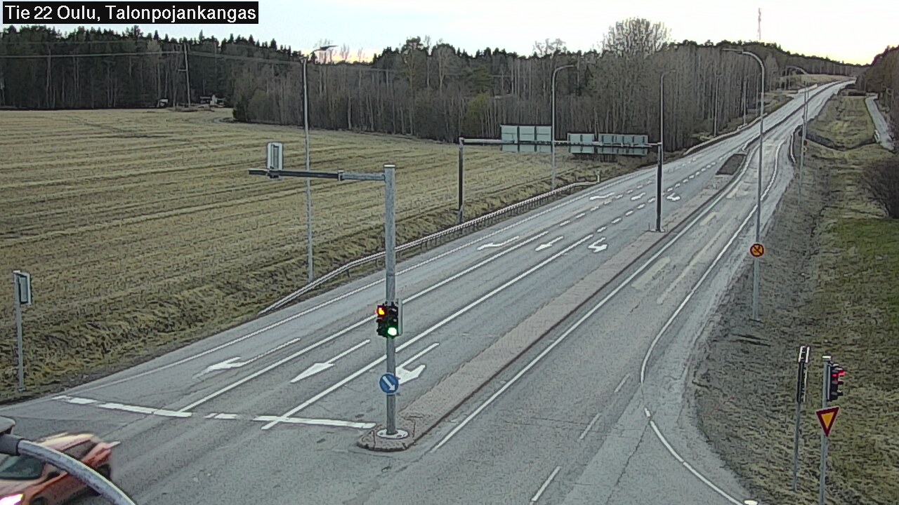 Weather Camera Image Väg 22 Oulu Heikkilänkangas, Oulu, Pohjois-Pohjanmaa