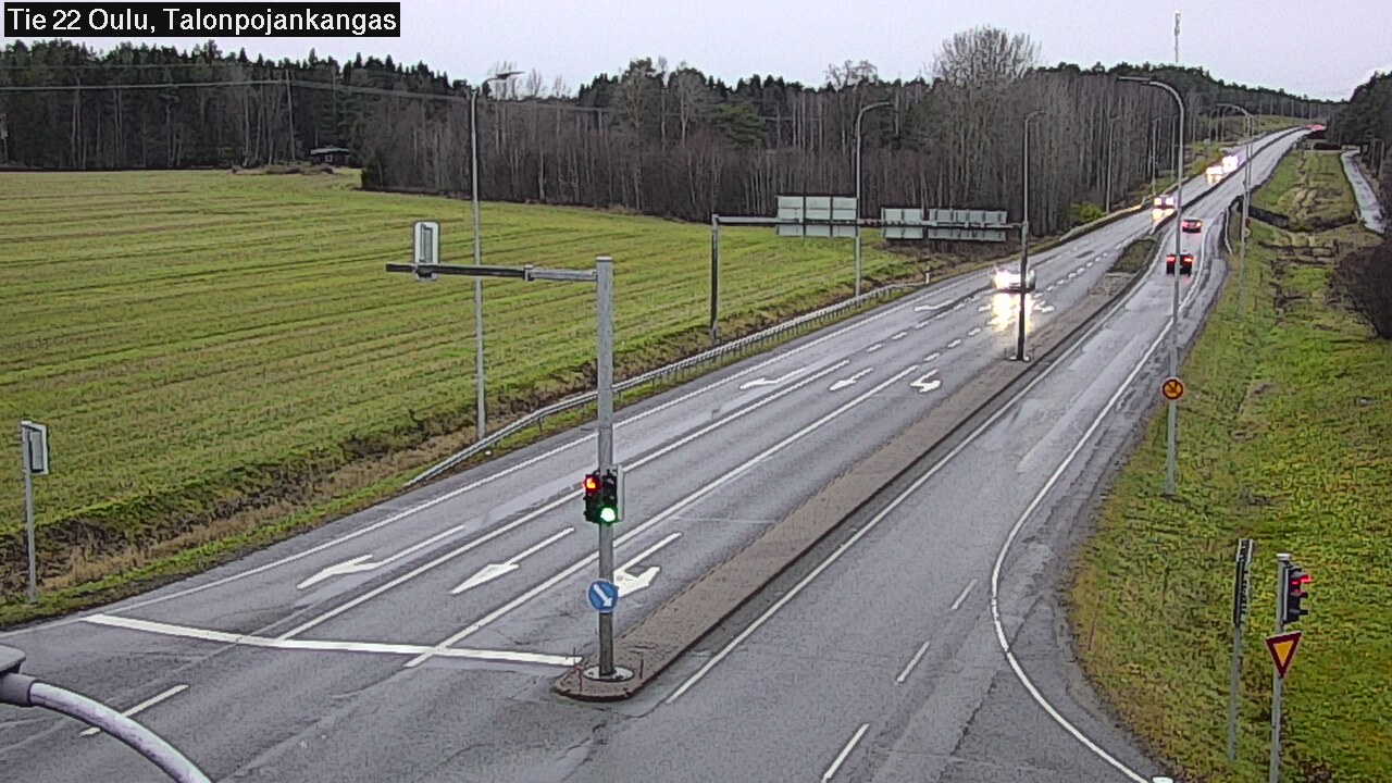 Weather Camera Image Väg 22 Oulu Heikkilänkangas, Oulu, Pohjois-Pohjanmaa