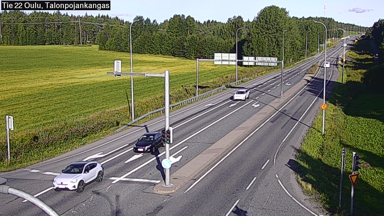 Weather Camera Image Road 22 Oulu Heikkilänkangas, Oulu, Pohjois-Pohjanmaa