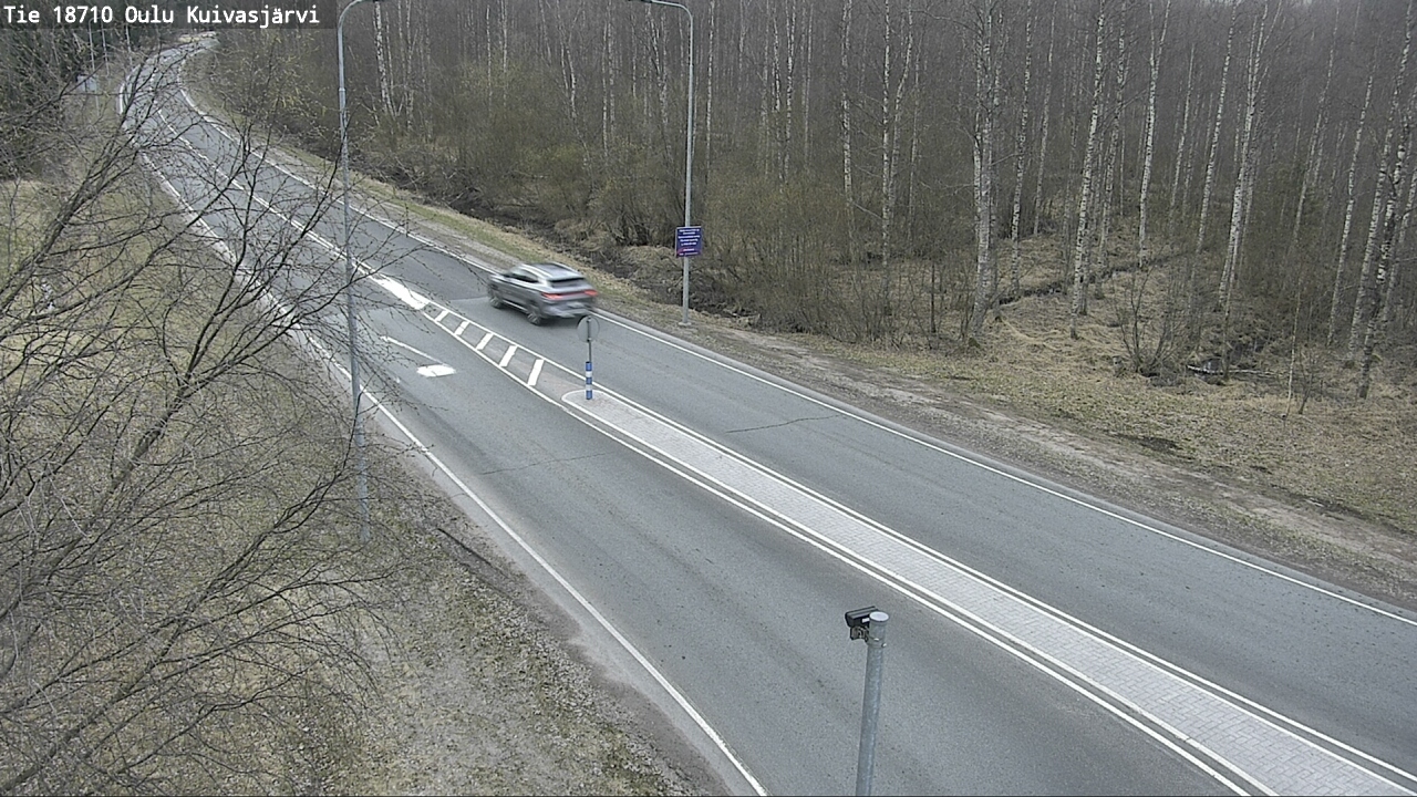 Weather Camera Image road 18710 Oulu Kuivasjärvi, Oulu, Pohjois-Pohjanmaa