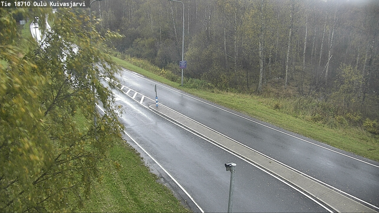 Weather Camera Image väg 18710 Oulu Kuivasjärvi, Oulu, Pohjois-Pohjanmaa