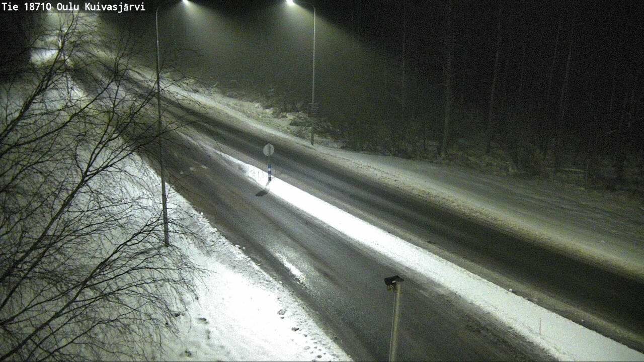 Weather Camera Image road 18710 Oulu Kuivasjärvi, Oulu, Pohjois-Pohjanmaa