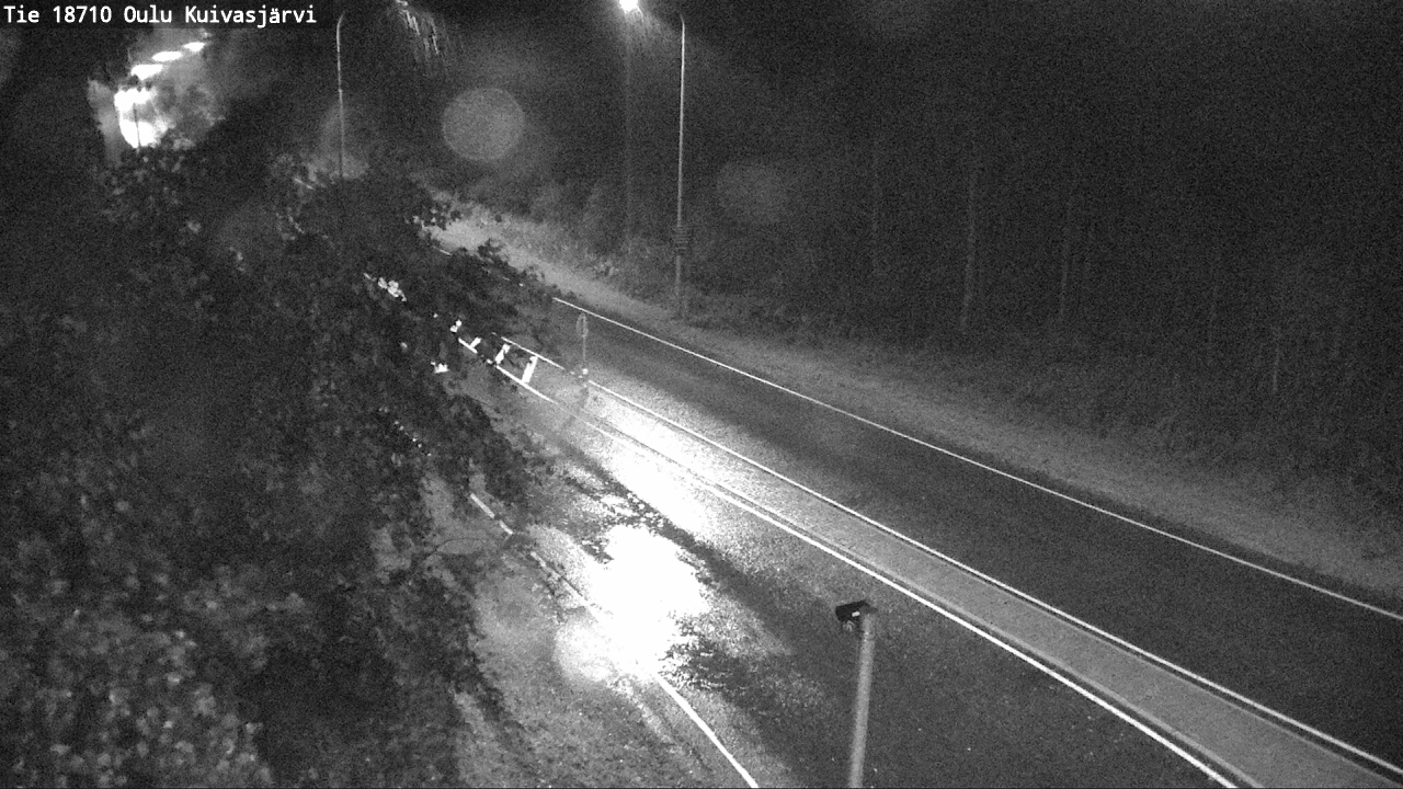 Weather Camera Image road 18710 Oulu Kuivasjärvi, Oulu, Pohjois-Pohjanmaa