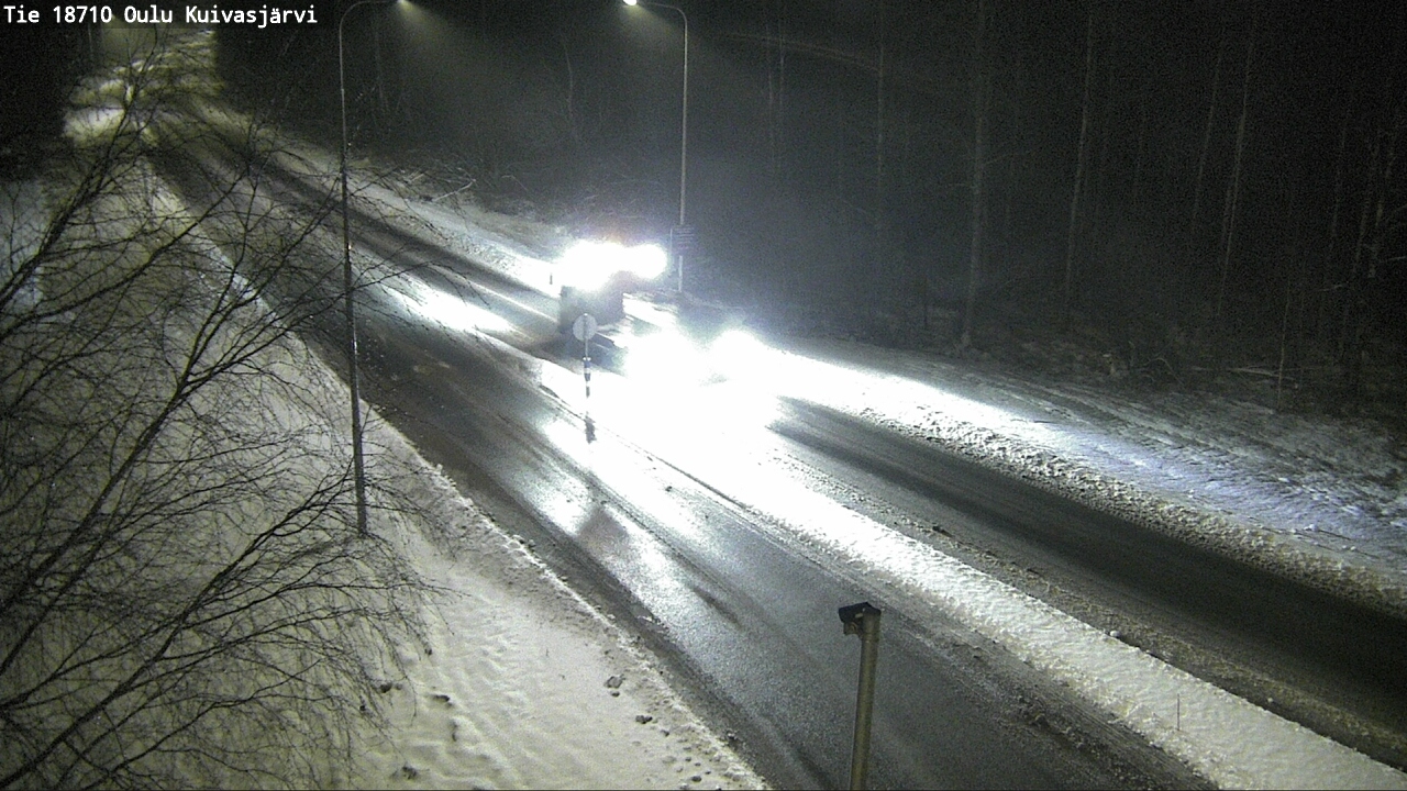 Weather Camera Image road 18710 Oulu Kuivasjärvi, Oulu, Pohjois-Pohjanmaa