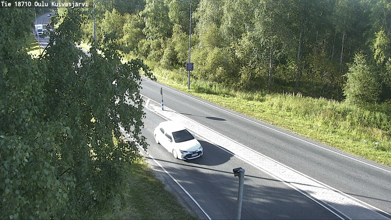 Weather Camera Image road 18710 Oulu Kuivasjärvi, Oulu, Pohjois-Pohjanmaa